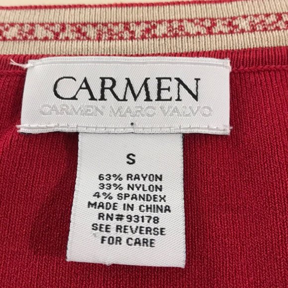 {Carmen Marc Valvo} Red Sweater Tank - Picture 5 of 5